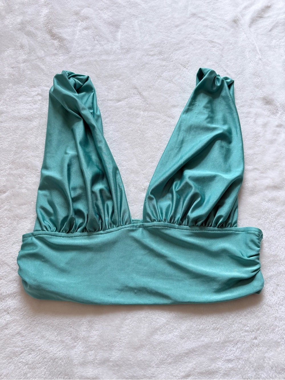 SHEIN Teal Crop Top
